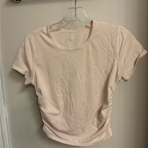 Lululemon All It Takes women’s t shirt cropped fitted size 6 in peony pink